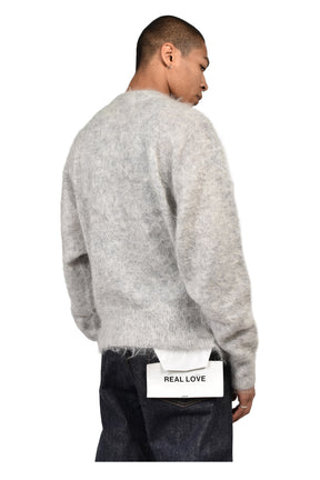 MOHAIR CREW KNIT/SAINT / GRY