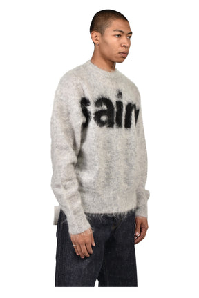 MOHAIR CREW KNIT/SAINT / GRY