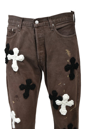 3D CROSS BLACK DENIM / BLK