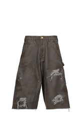 BORO DUCK PAINTER BERMUDA SHORTS / GRY