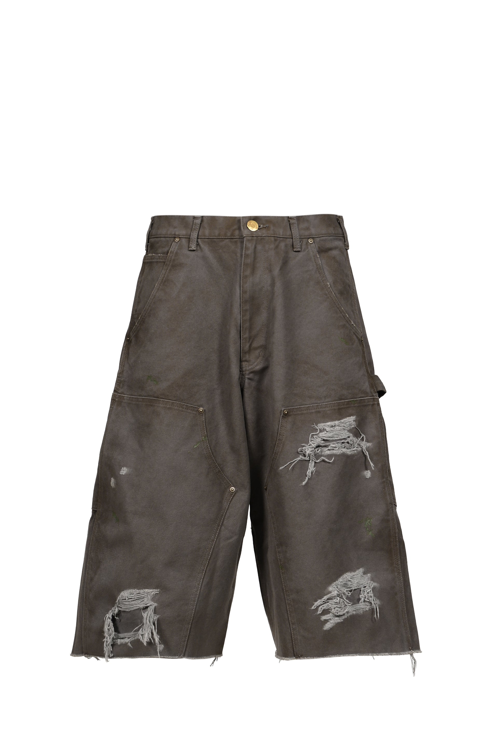 BORO DUCK PAINTER BERMUDA SHORTS / GRY