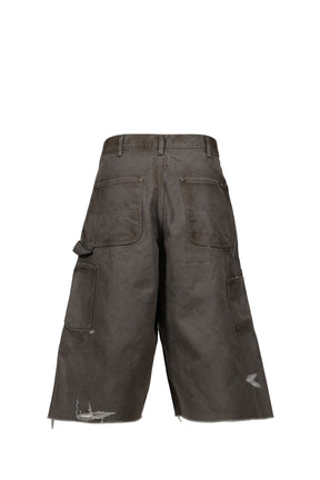 BORO DUCK PAINTER BERMUDA SHORTS / GRY