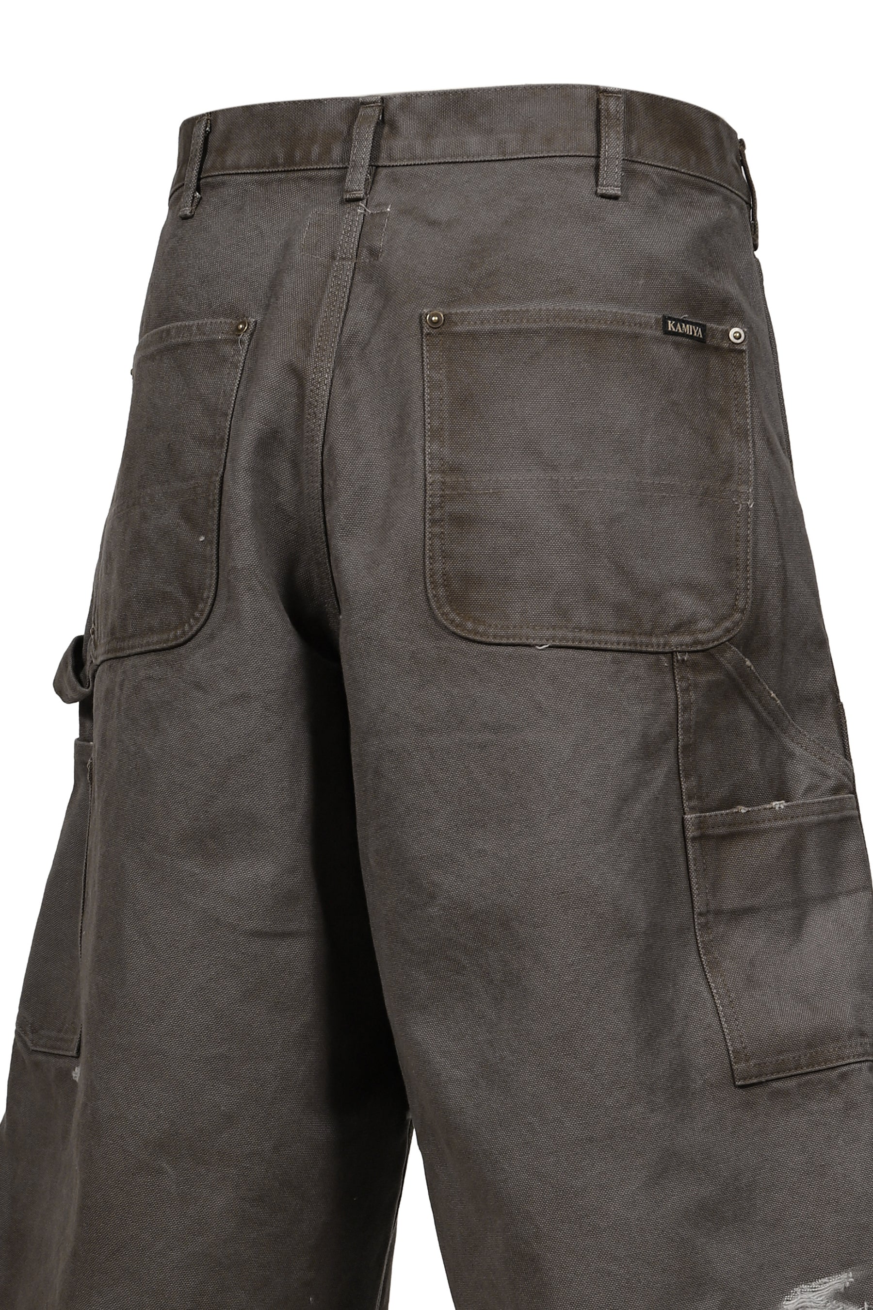 BORO DUCK PAINTER BERMUDA SHORTS / GRY