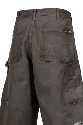 BORO DUCK PAINTER BERMUDA SHORTS / GRY