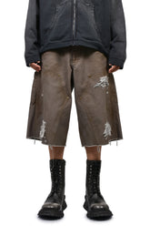 BORO DUCK PAINTER BERMUDA SHORTS / GRY