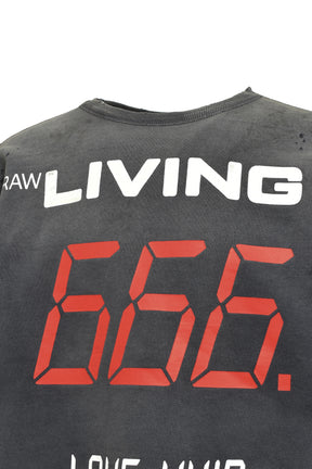 CREW NECK SWEAT/666 / BLK