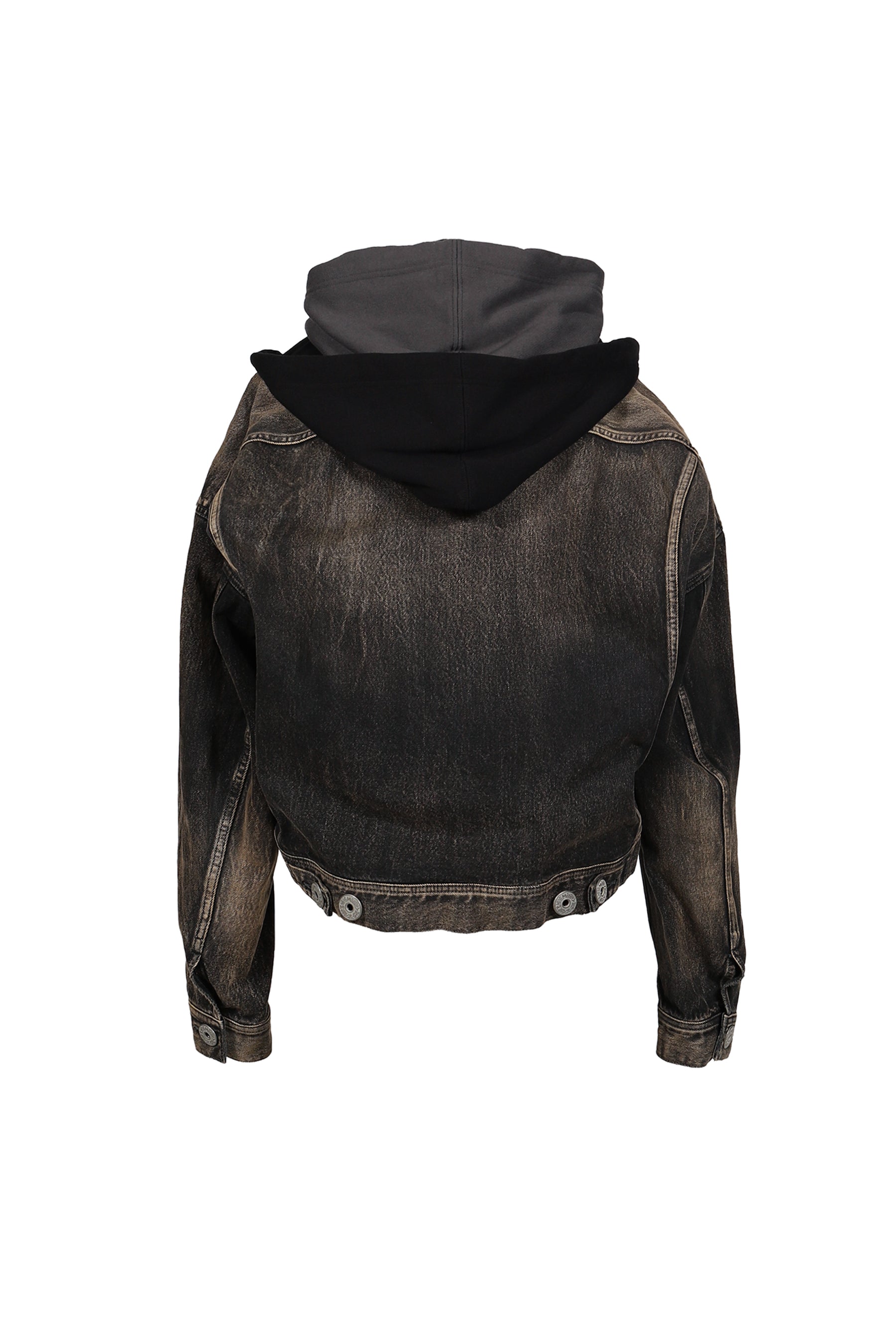 THREE LAYERED DENIM JACKET / BLK