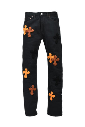3D CROSS BLACK DENIM / BLK