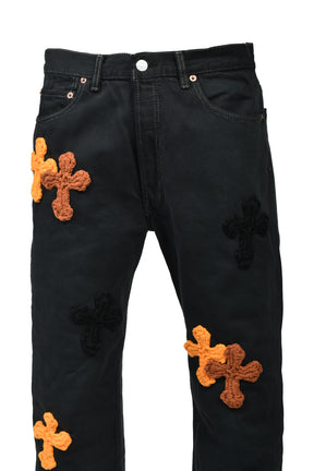 3D CROSS BLACK DENIM / BLK
