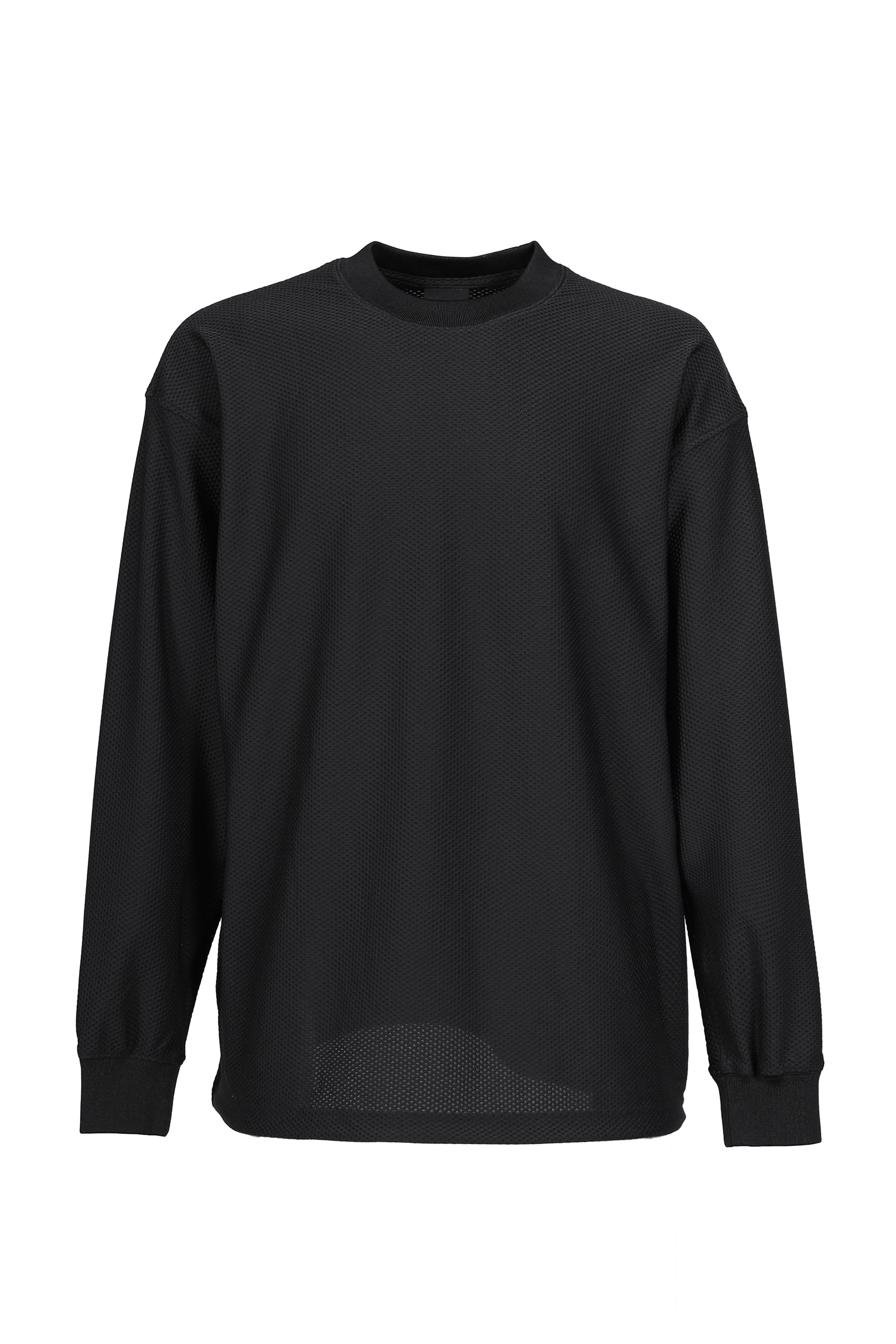 TECH MESH CREW L/S / BLK