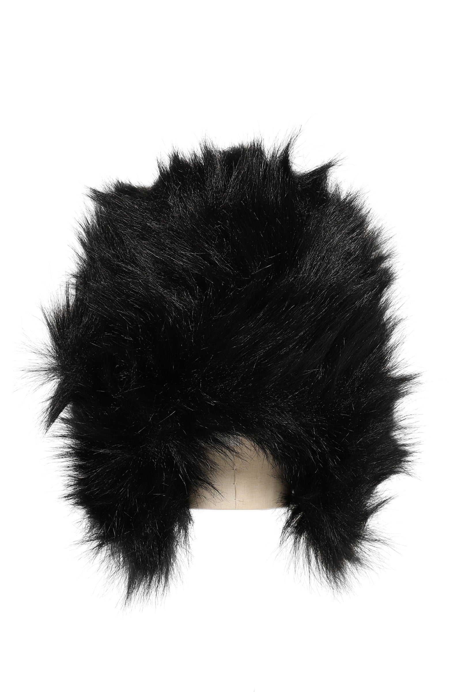 Ruslan Baginskiy ラスラン バジンスキー FW26 FAUX-FUR AVIATOR HAT / BLK - NUBIAN ヌビアン