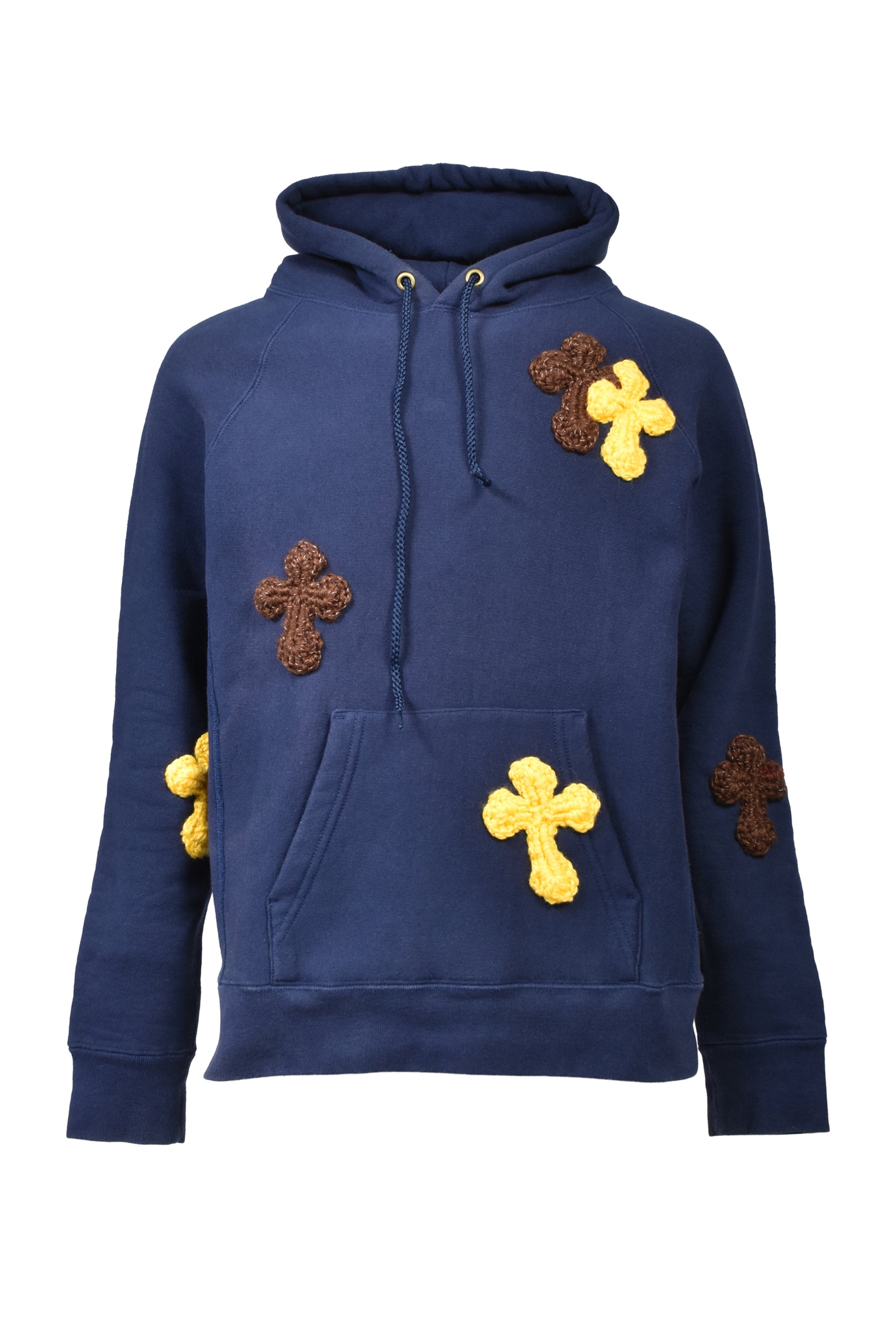 ぽぬ Y.A.R.N. ヤーン FW25 NUBIAN限定 3D CROSS HOODIE / MULTI - NUBIAN
