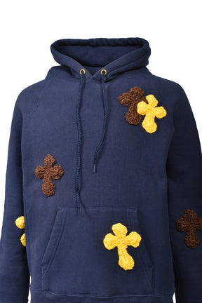 Y.A.R.N. ヤーン FW25 NUBIAN限定 3D CROSS HOODIE / MULTI - NUBIAN