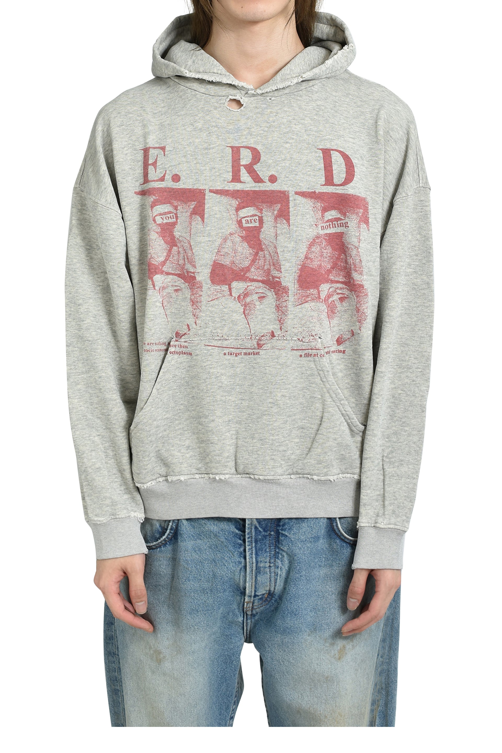 YOU ARE NOTHING HOODIE / HEATHER GRY