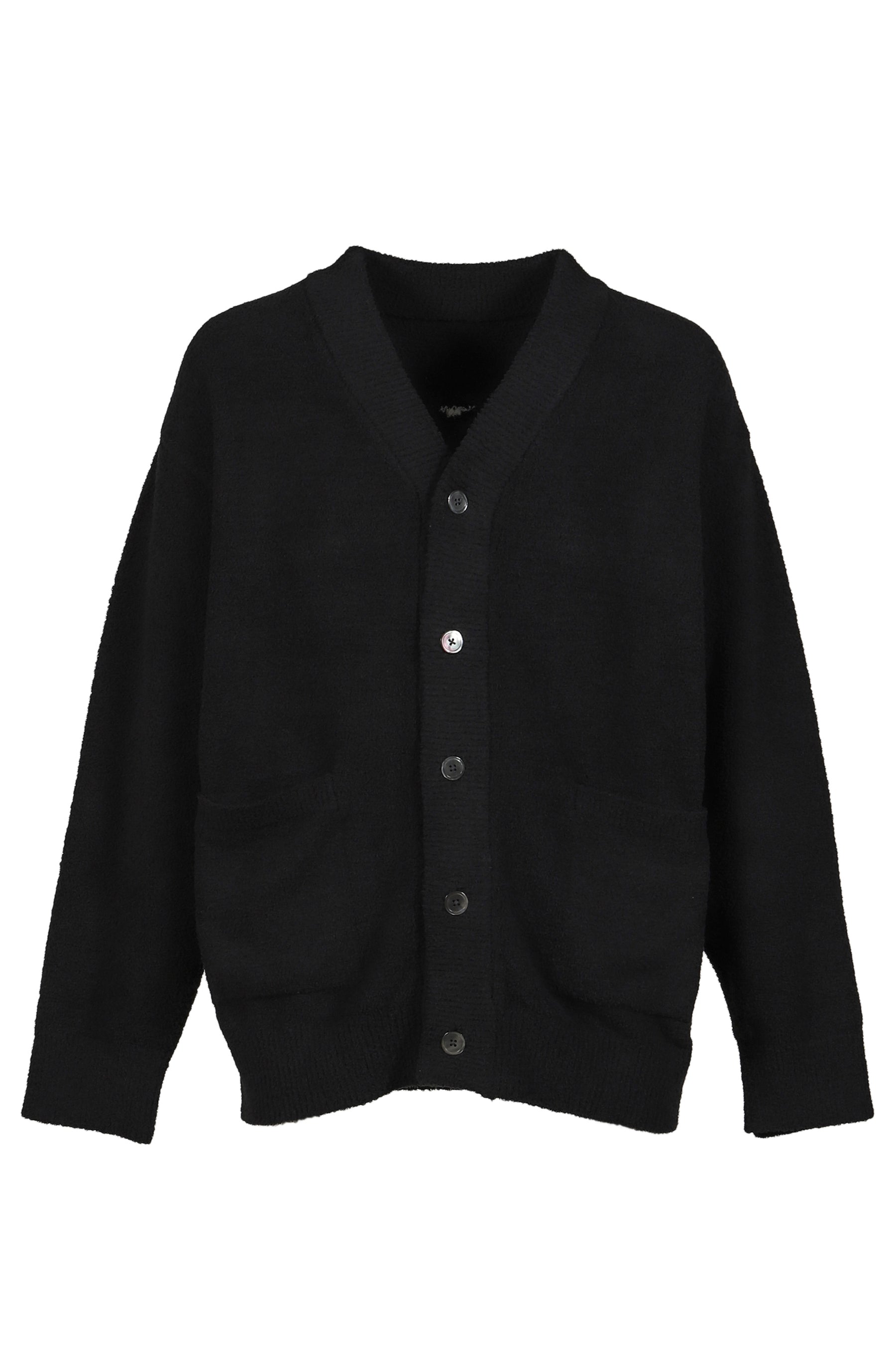 LOUNGE CARDIGAN / BLK X WHT