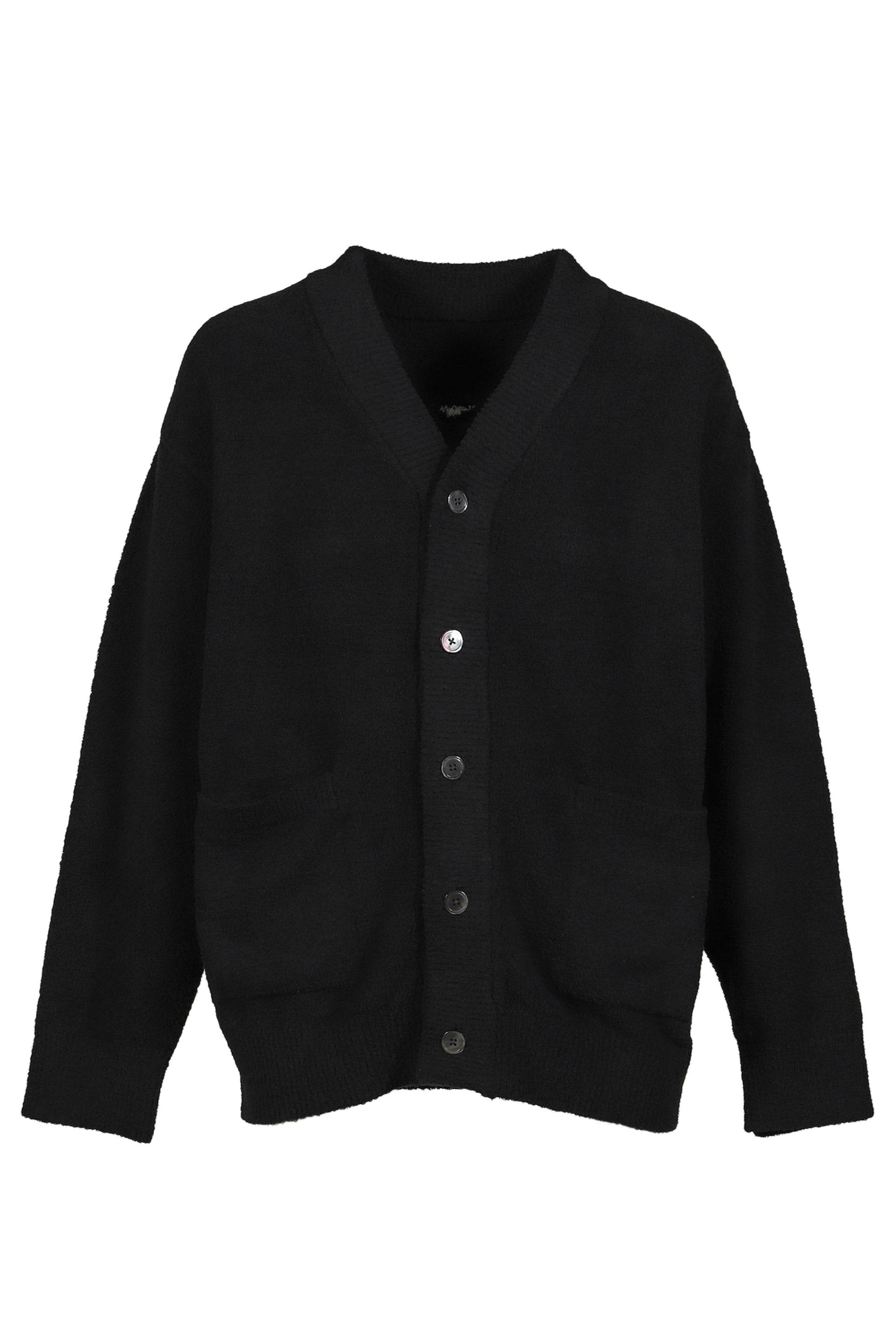 LOUNGE CARDIGAN / BLK X WHT