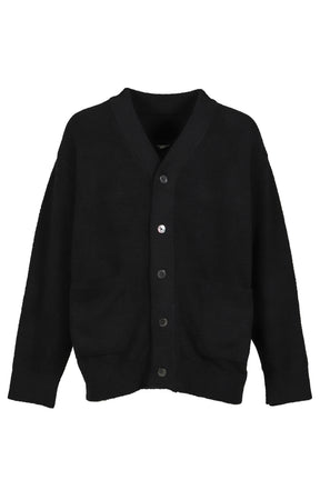 LOUNGE CARDIGAN / BLK X WHT