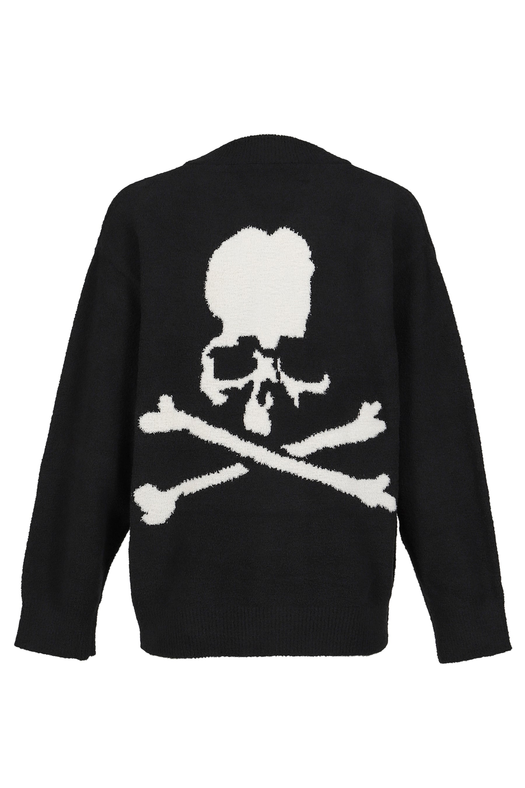 LOUNGE CARDIGAN / BLK X WHT