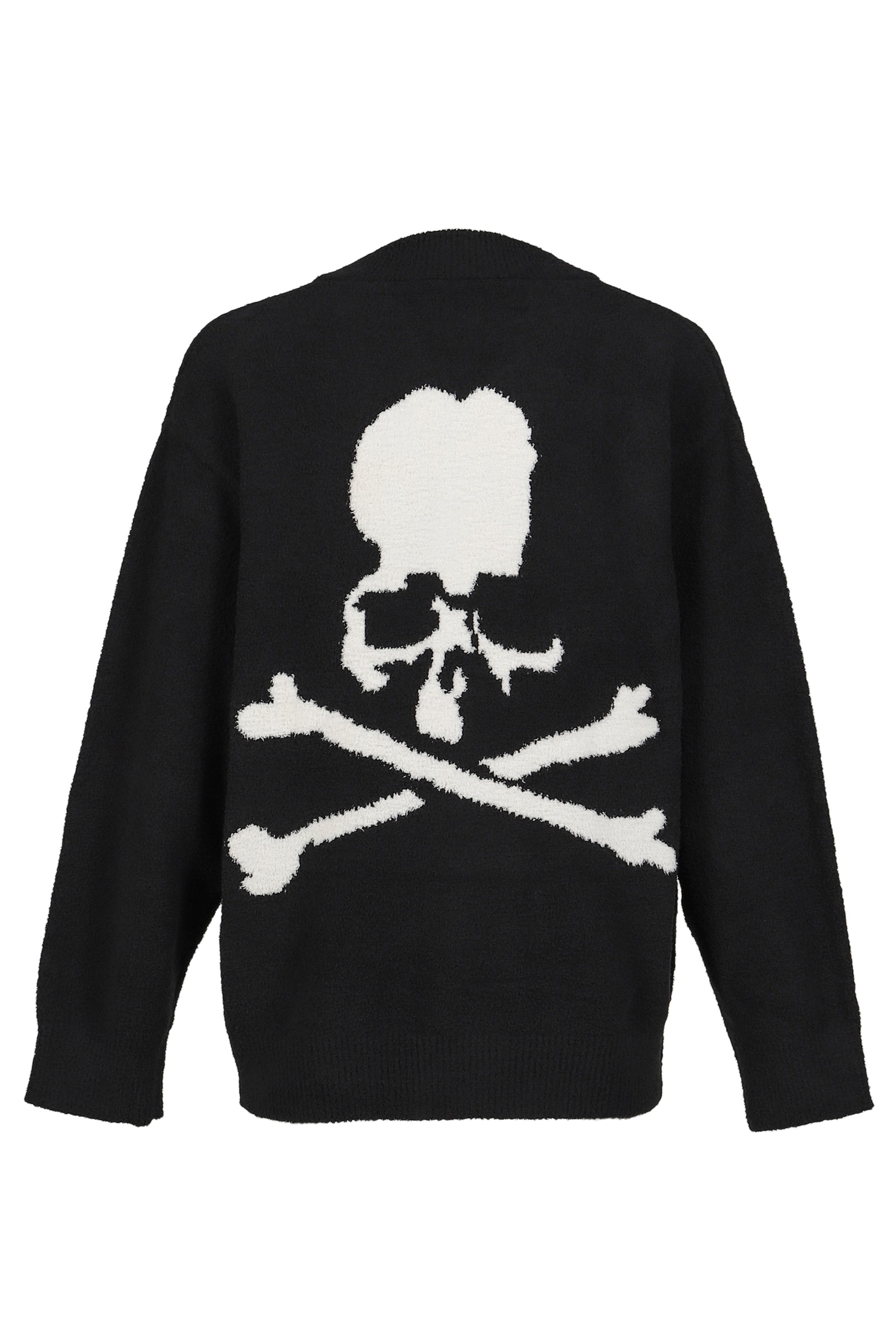 LOUNGE CARDIGAN / BLK X WHT