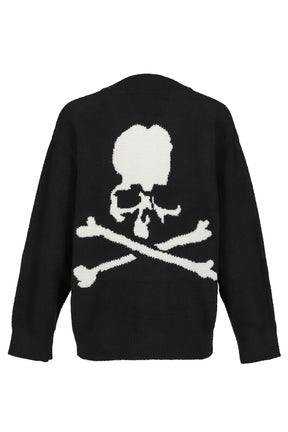 LOUNGE CARDIGAN / BLK X WHT