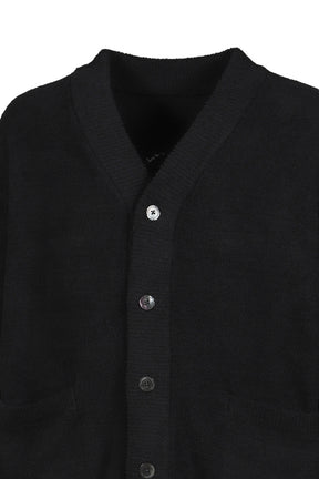 LOUNGE CARDIGAN / BLK X WHT
