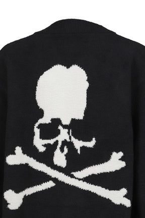 LOUNGE CARDIGAN / BLK X WHT