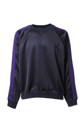 TRACK CREW NECK SHIRT - POLY SMOOTH / NVY