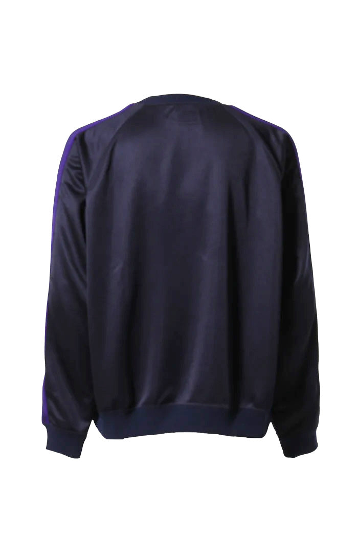 TRACK CREW NECK SHIRT - POLY SMOOTH / NVY