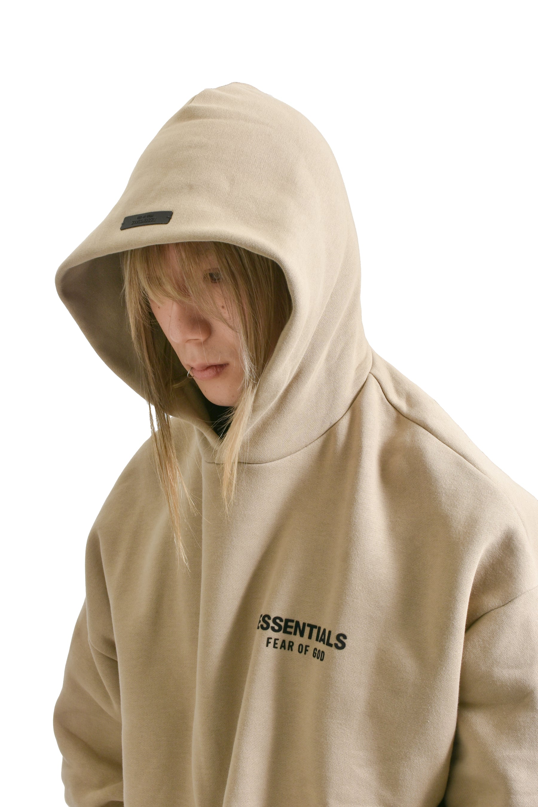 FLEECE HOODIE / DESERT SAND