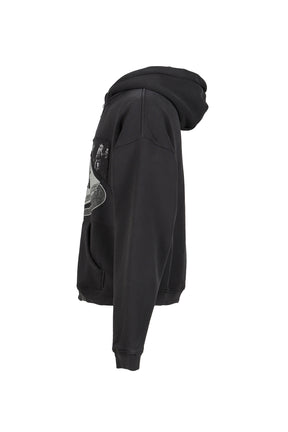 HOLY BIBLE "ASSEMBLAGE" BAGGY ZIP HOODIE / BLK 