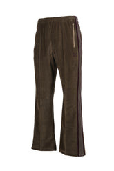 BOOT-CUT TRACK PANT - C/PE VELOUR / TAUPE