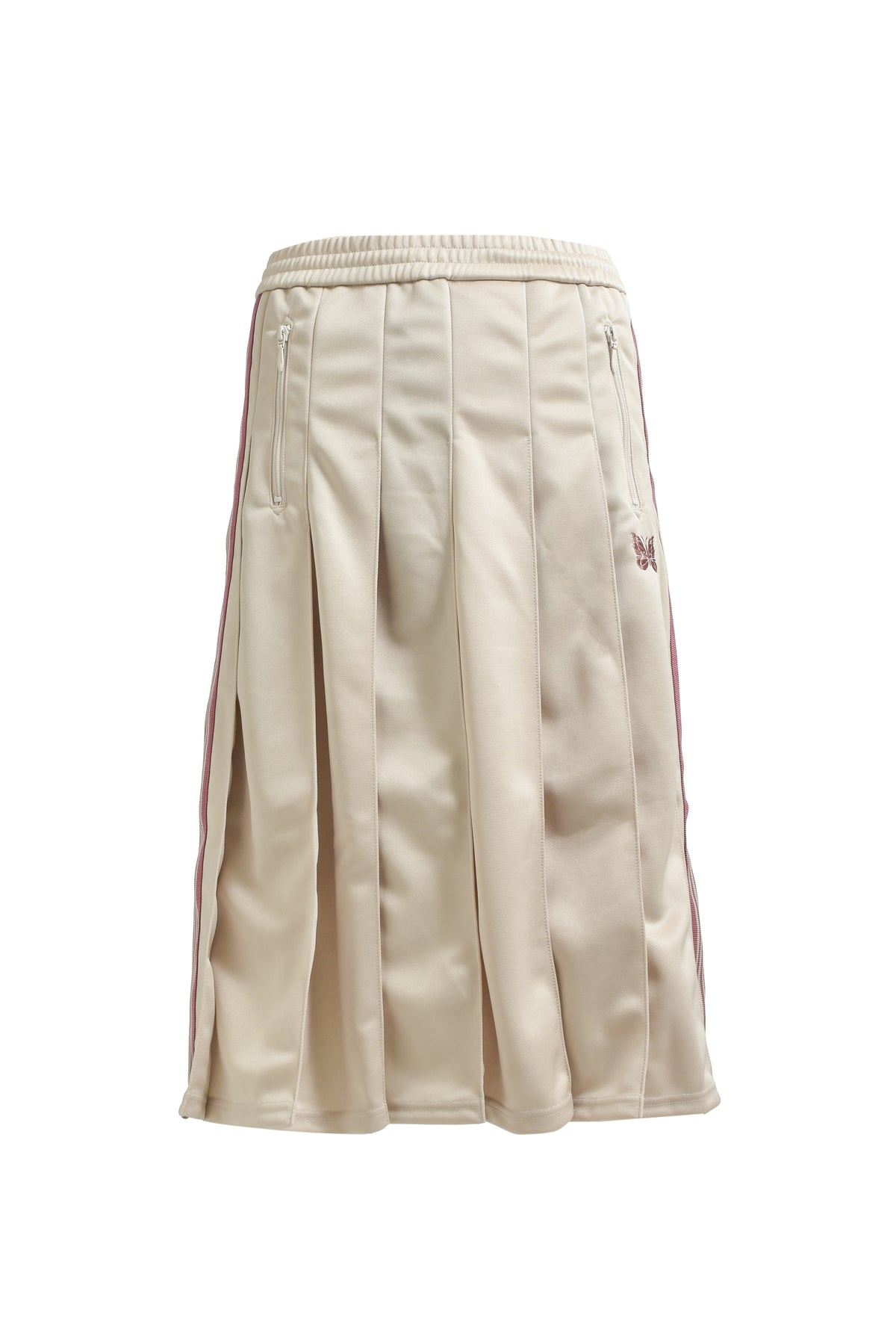 PLEATED TRACK SKIRT - POLY SMOOTH / A-IVO