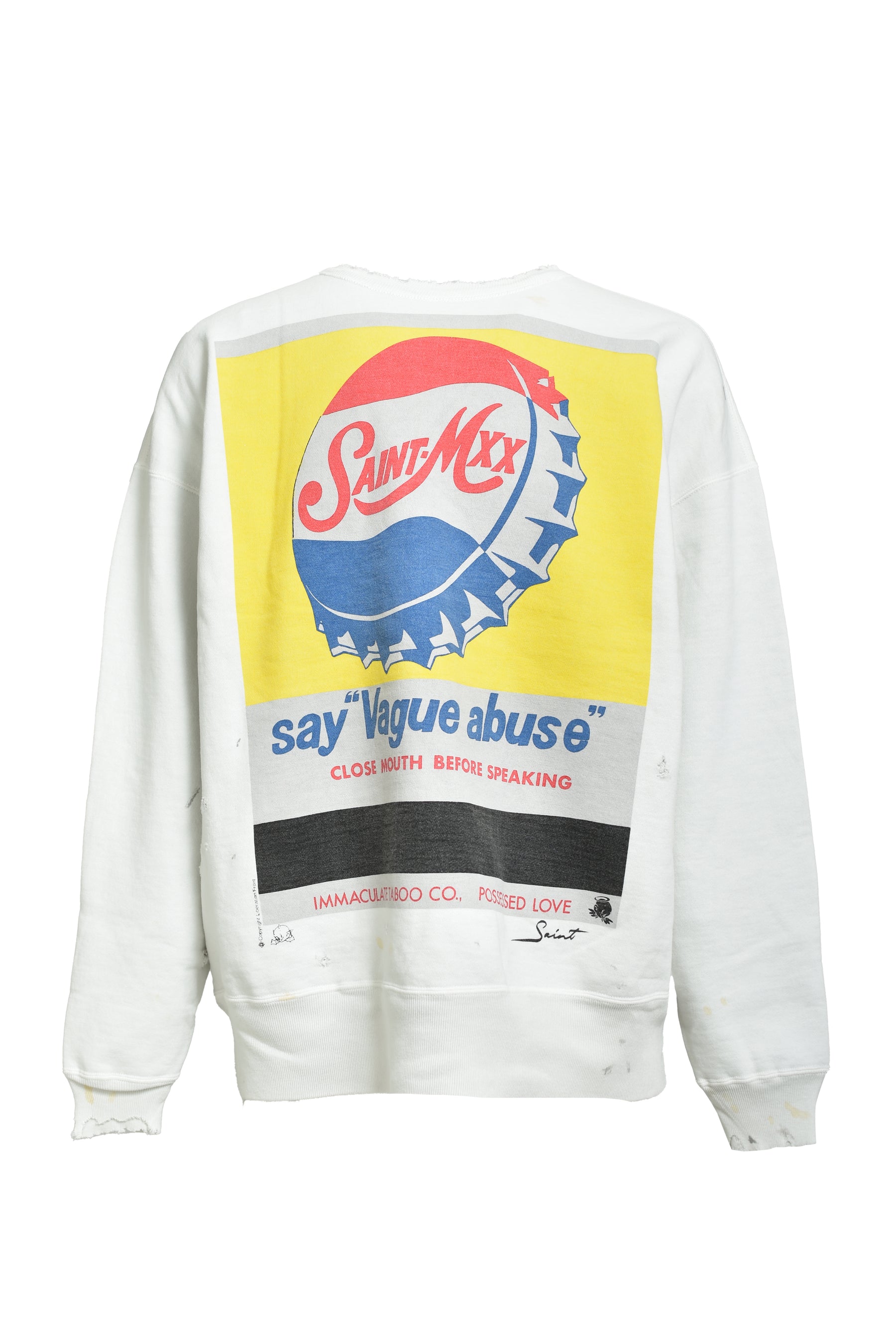 SAINT Mxxxxxx Saint Michael FW25 8th Drop CRW Neck Sweet/Vague