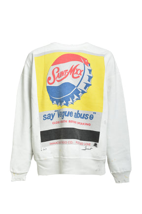 【SAINT Mxxxxxx 】CRW N SWT ONE POINT DYE SAINT Mxxxxxx Saint Michael FW25 8th Drop CRW Neck Sweet/Vague