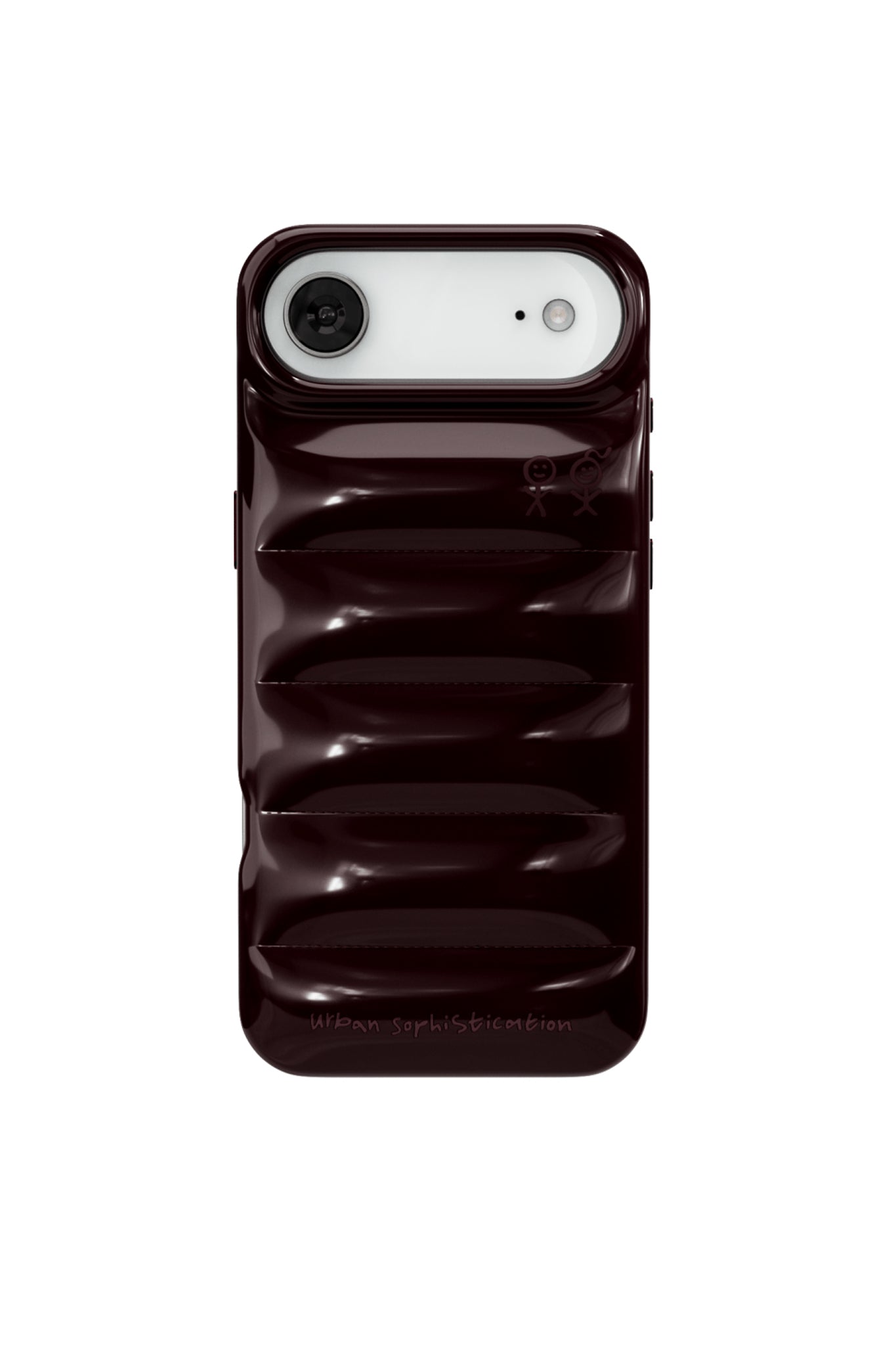 Urban Sophistication iPhone Case THE PUFFER CASE / DARK CHERRY
