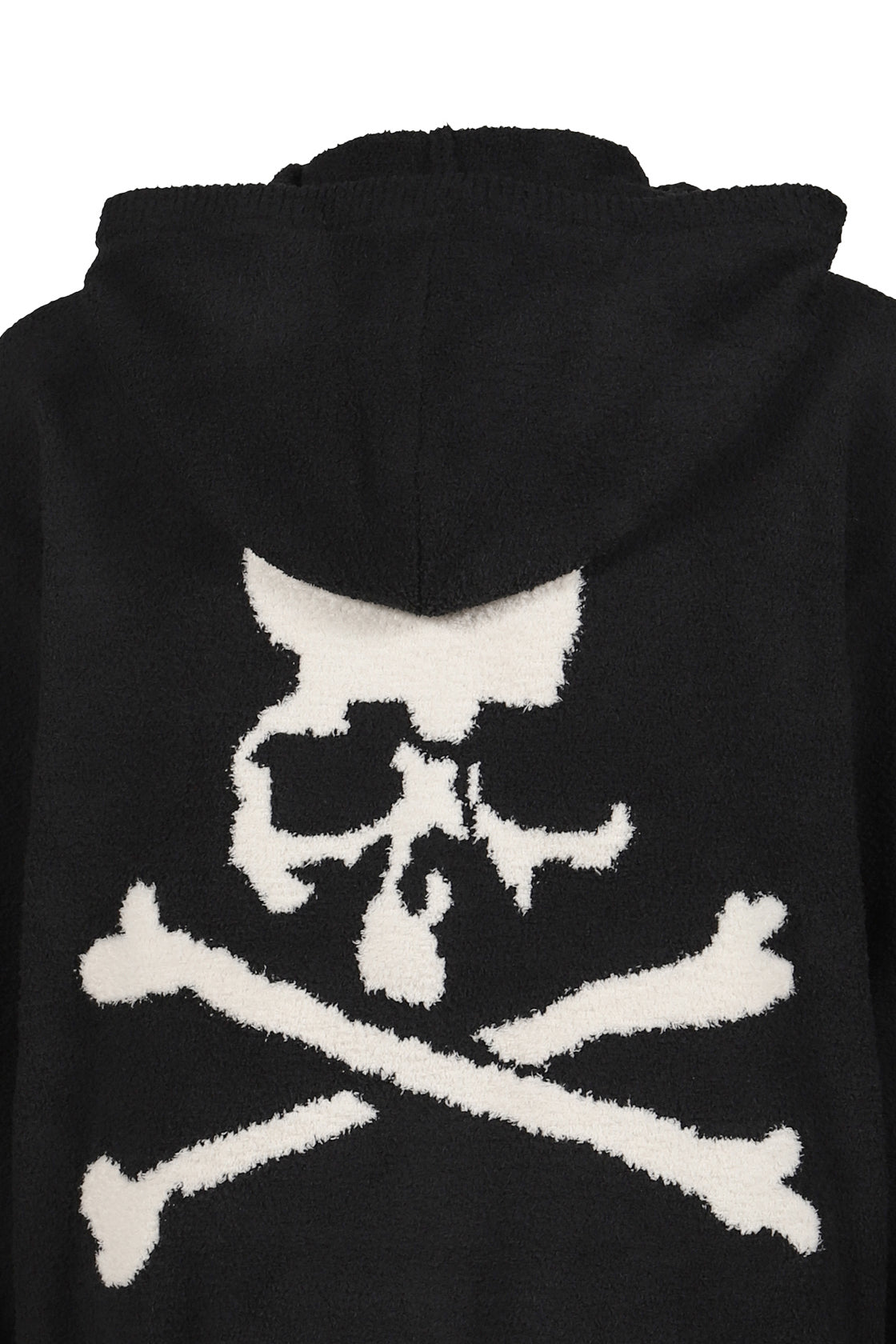 LOUNGE ZIP-UP HOODIE / BLK X WHT