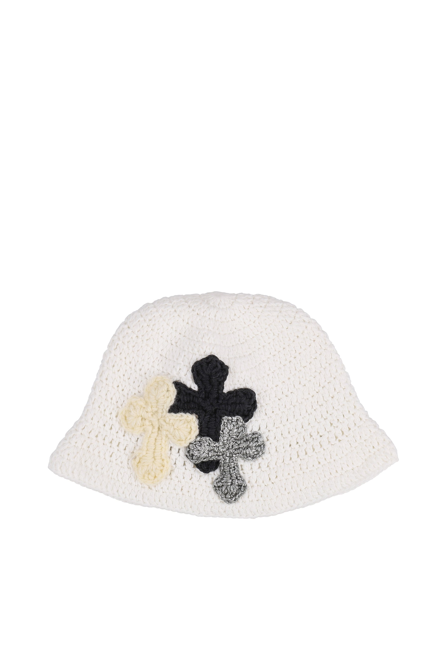3CROSS KNITHAT / WHT