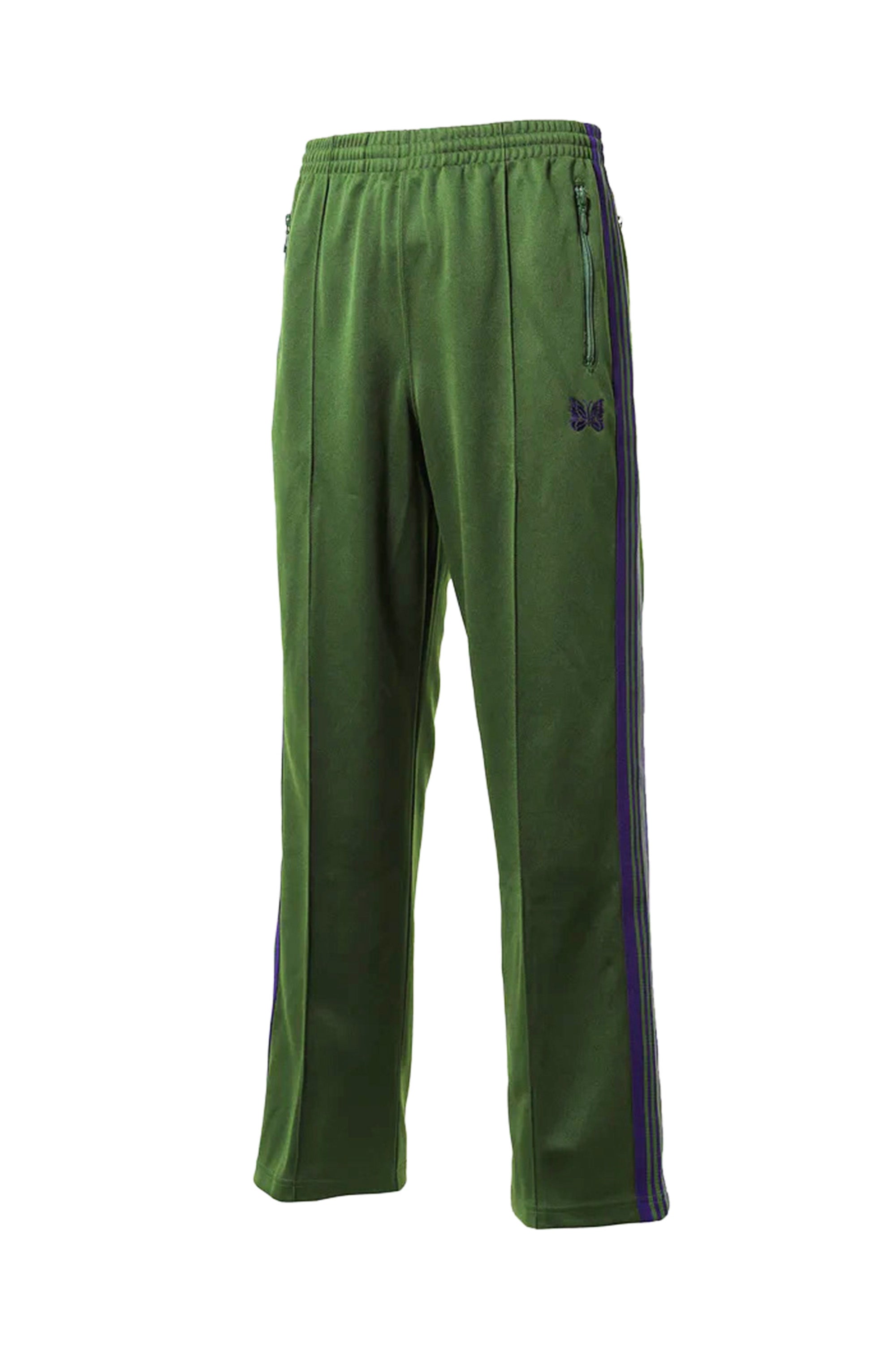 Needles FW23 TRACK PANT - POLY SMOOTH / IVY GRN