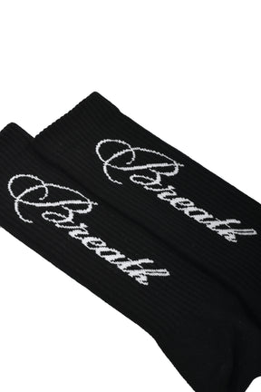 SCRIPT LOGO SOCKS 2PACK / BLK&WHT