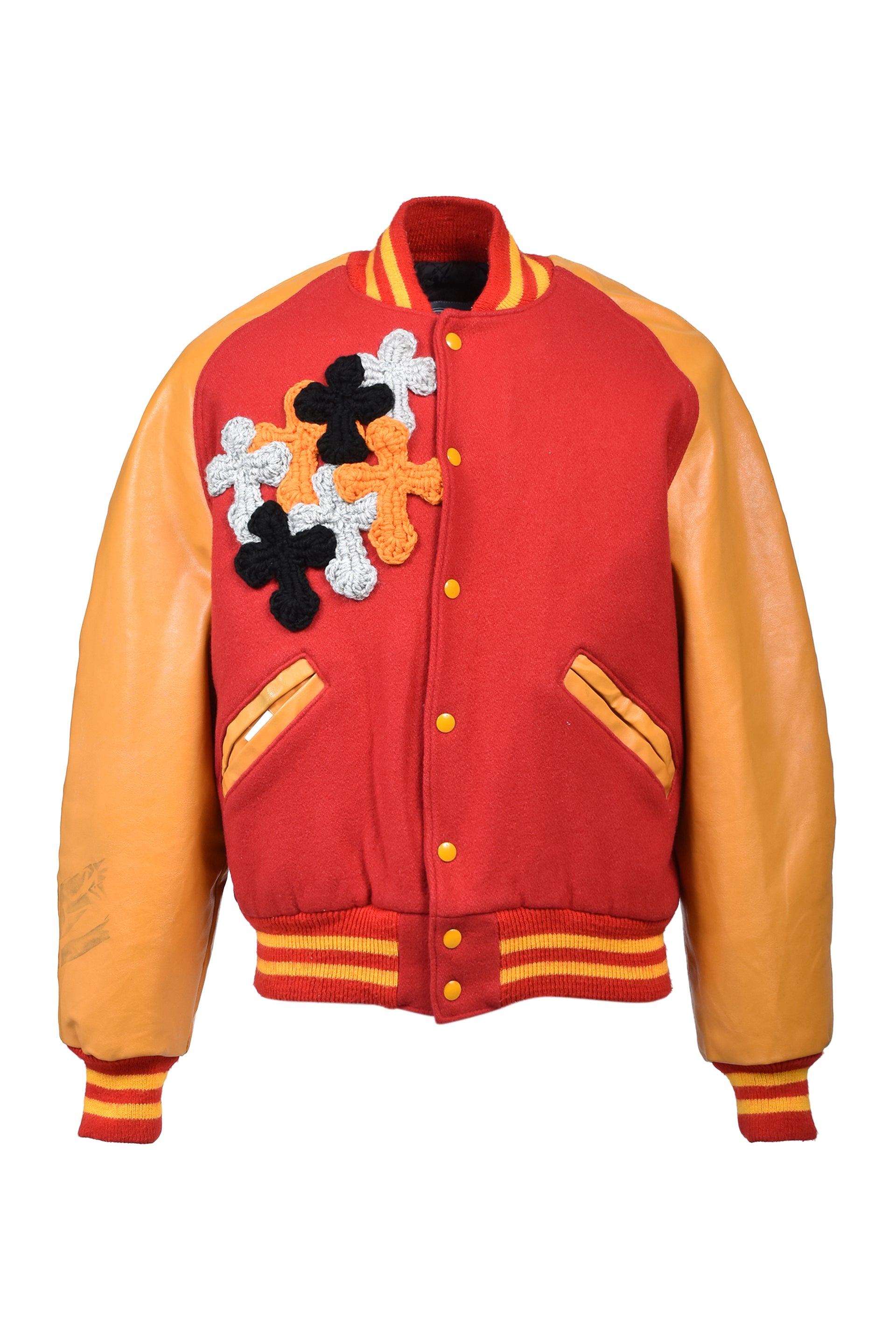 Y.A.R.N. ヤーン FW25 NUBIAN限定 3D 3D CROSS STADIUM JACKET / RED