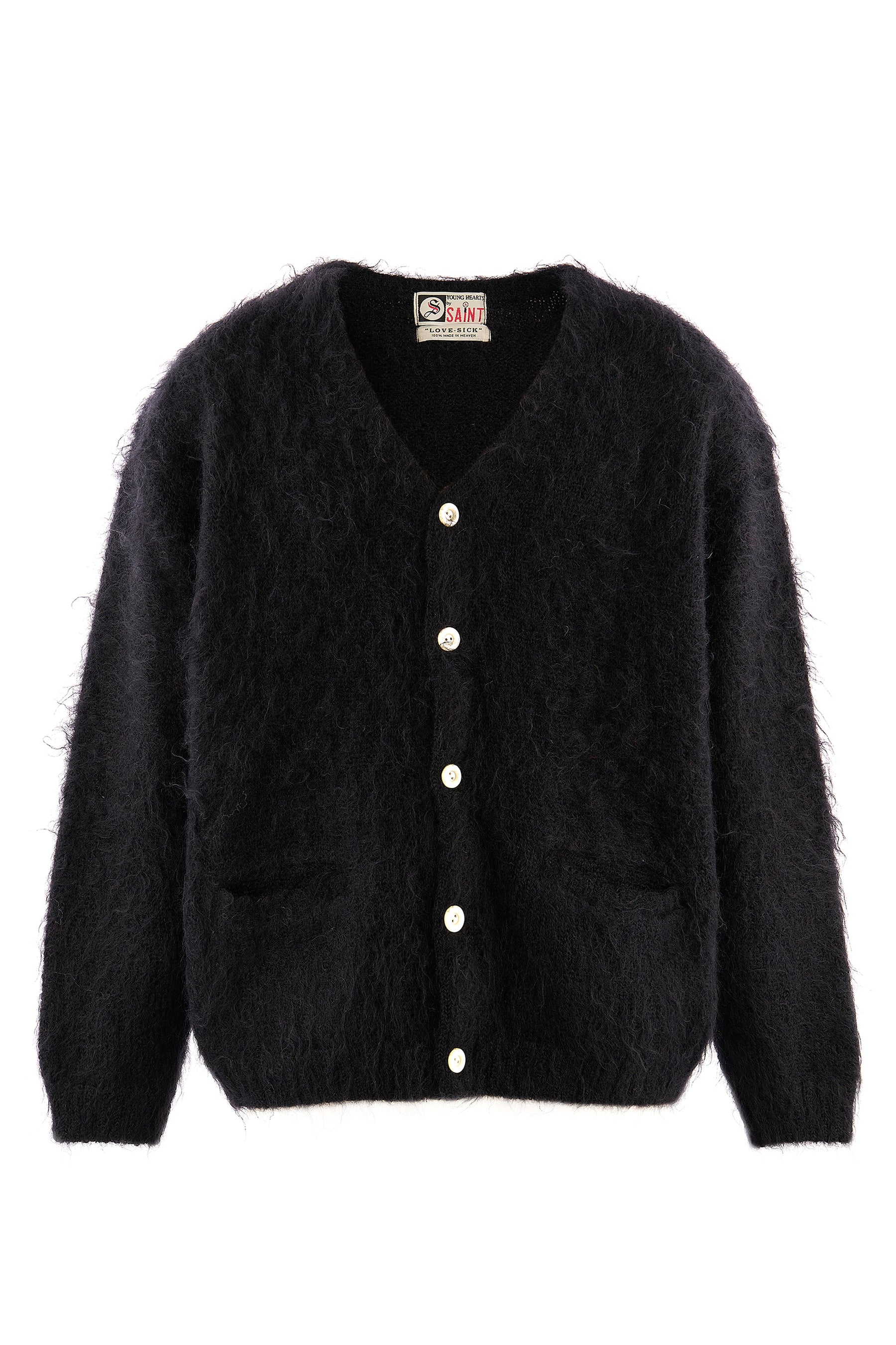 MOHAIR CARDIGAN / BLK