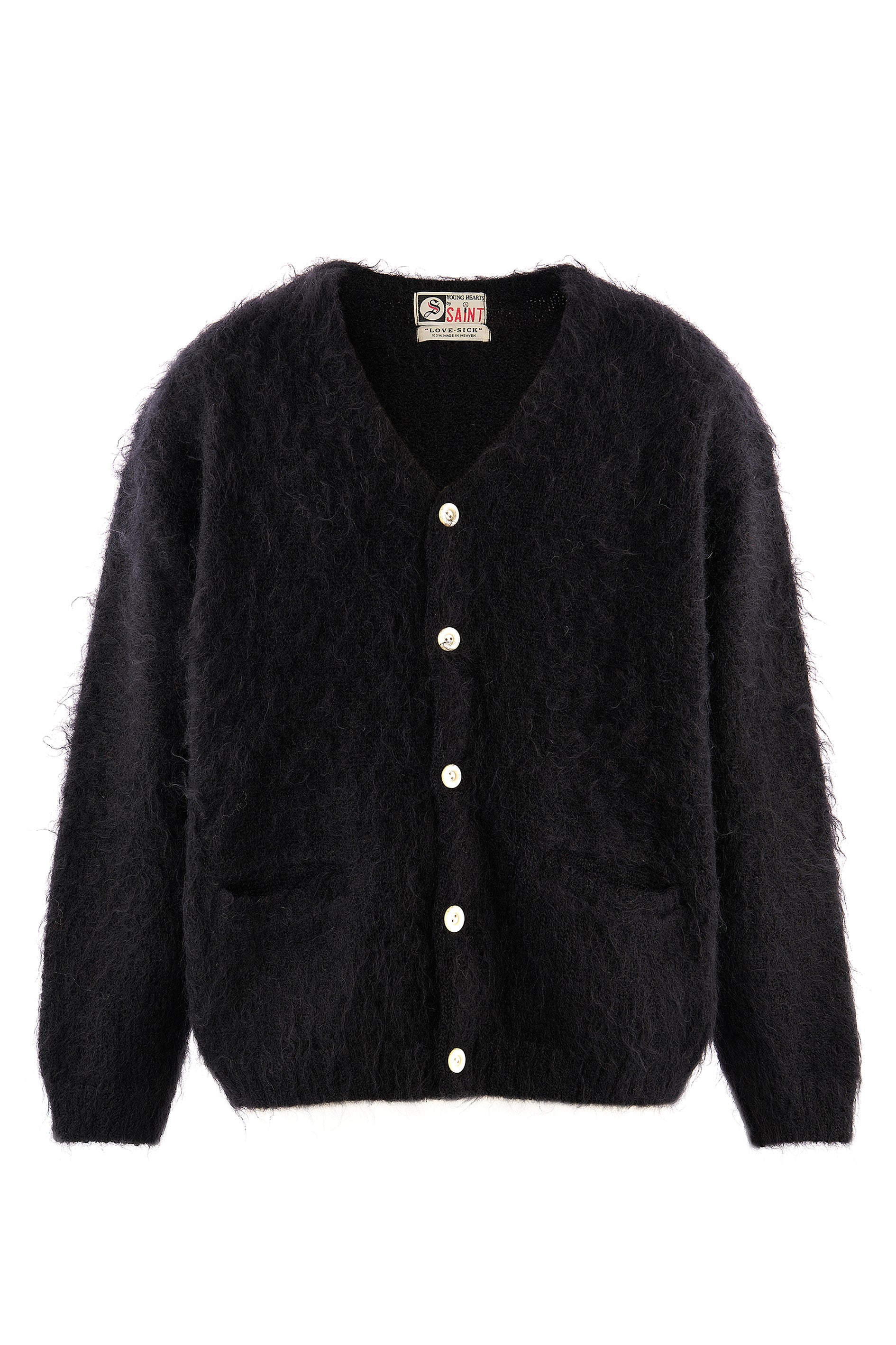 MOHAIR CARDIGAN / BLK