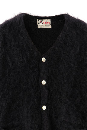 MOHAIR CARDIGAN / BLK