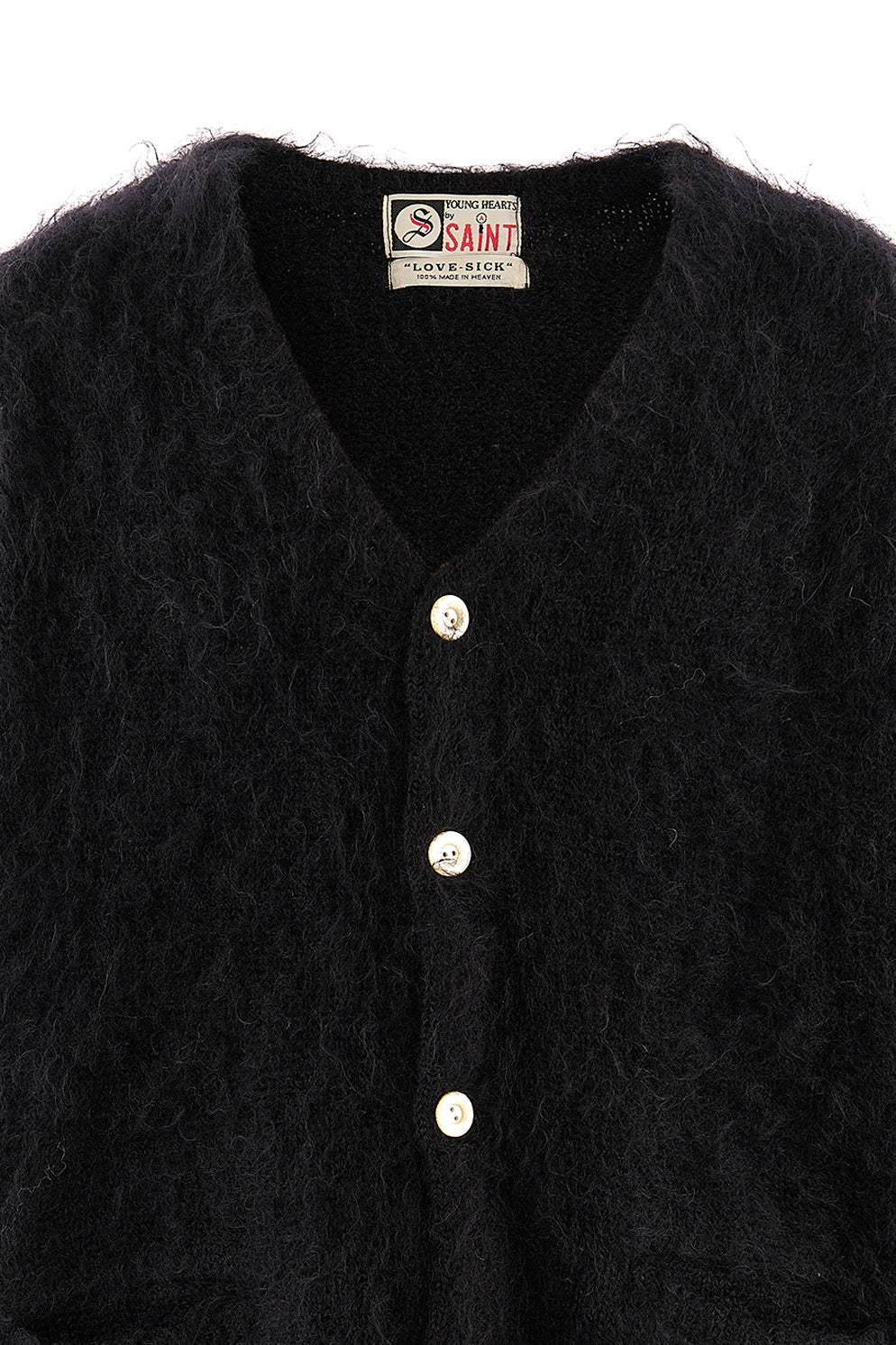MOHAIR CARDIGAN / BLK