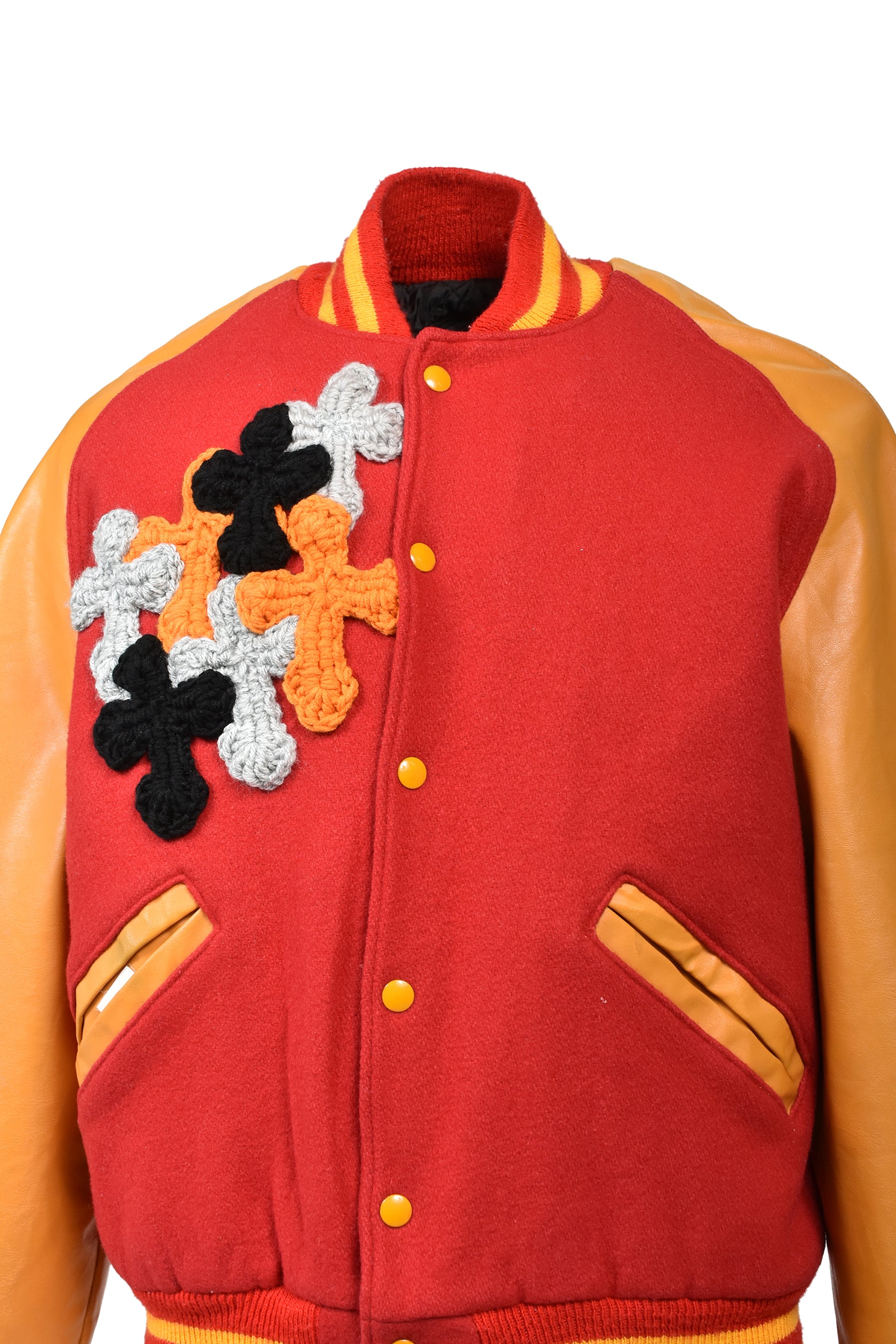 Y.A.R.N. ヤーン FW25 NUBIAN限定 3D 3D CROSS STADIUM JACKET / RED