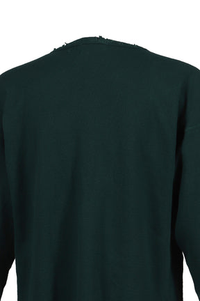 CLASSIC LOGO DISTRESSED THERMAL LS / FOREST GRN