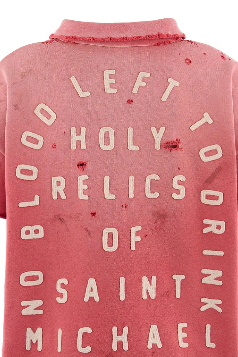 SAINT Mxxxxxx セントマイケル SS26 SS HALF ZIP SWEAT/SAINT / RED