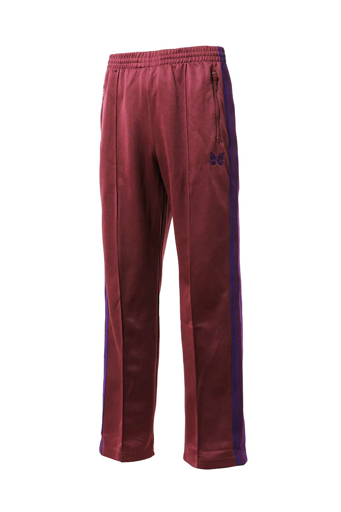 Needles FW23 TRACK PANT - POLY SMOOTH / WINE -NUBIAN