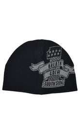GLITTER ONE SKULL CAP / BLK