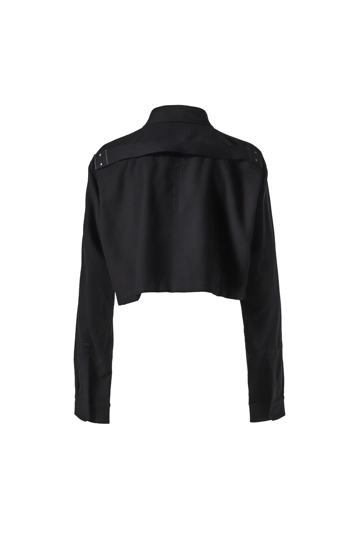 CROPPED OUTERSHIRT  / BLK
